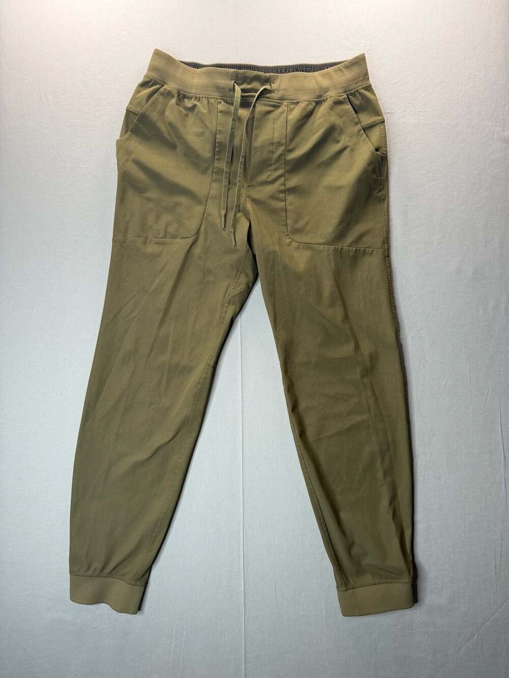 Lululemon ABC Jogger Olive Green Pants Mens Large Warpstreme Tapered